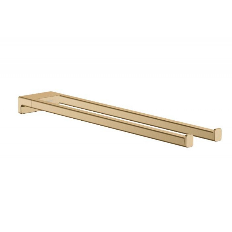 Hansgrohe dvieļu stienis AddStoris, divzaru 445 mm, brushed bronze
