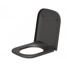 Duravit poda sēdriņķis ar vāku Happy D.2, QR/SC, anthracite matt