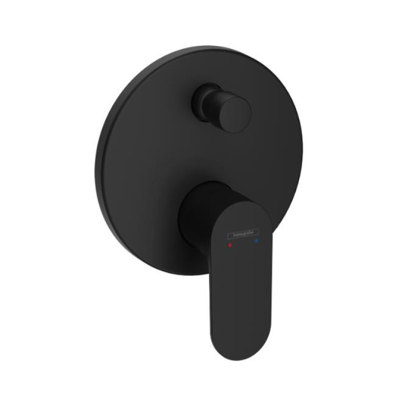 Hansgrohe iebūvējamā vannas maisītāja Rebris S virsapmetuma daļa, matēta melna, atbilst EN1717