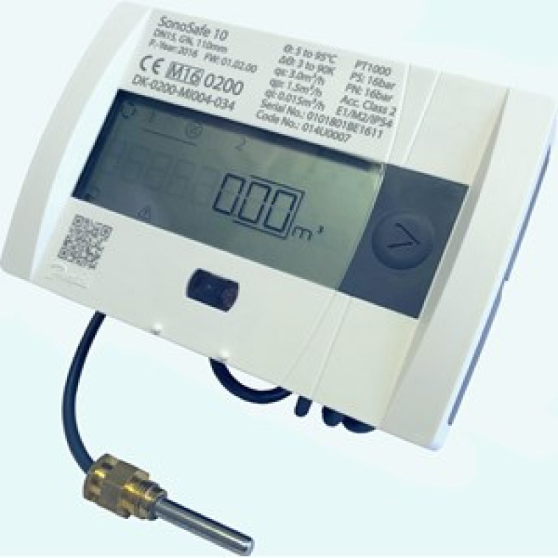 Danfoss siltumskait.ultraskaņas SONO SAFE 10 DN20 Qn=2.5m3/h ar M-Bus, atgaita