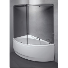 Balteco dušas siena vannai Idea, 1500 mm, tonēts stikls