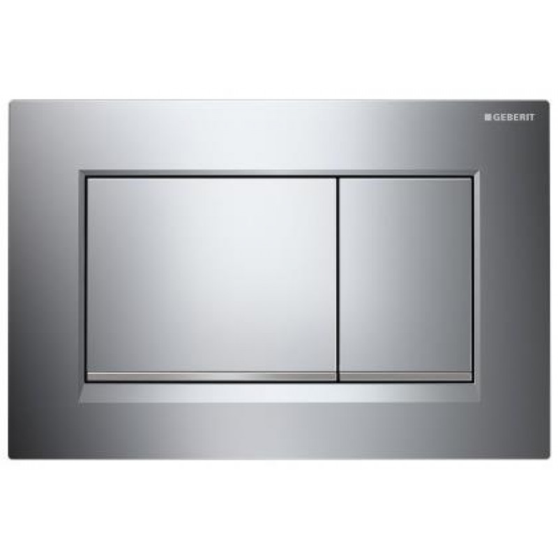 Geberit taustiņš Sigma30, 246x164 mm, hroms/matēts hroms/hroms