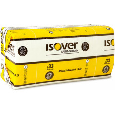 Isover Premium 33 (KL33) minerālvate plāksnēs 50x560x1170mm, 10.48m2