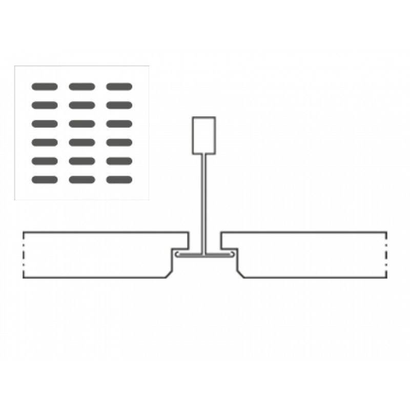 Knauf Danoline Belgravia akustiskie, ģipša, piekaramie griesti 12.5x600x600mm E, S15, T1