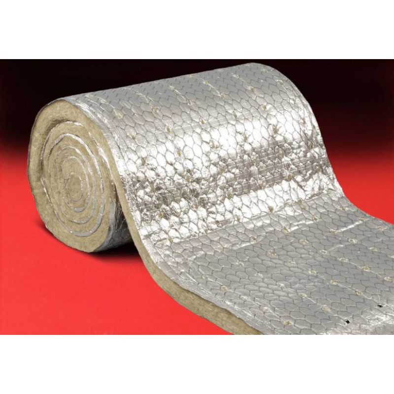 Paroc Wired Mat 80 AL1 100mm - ruļļi