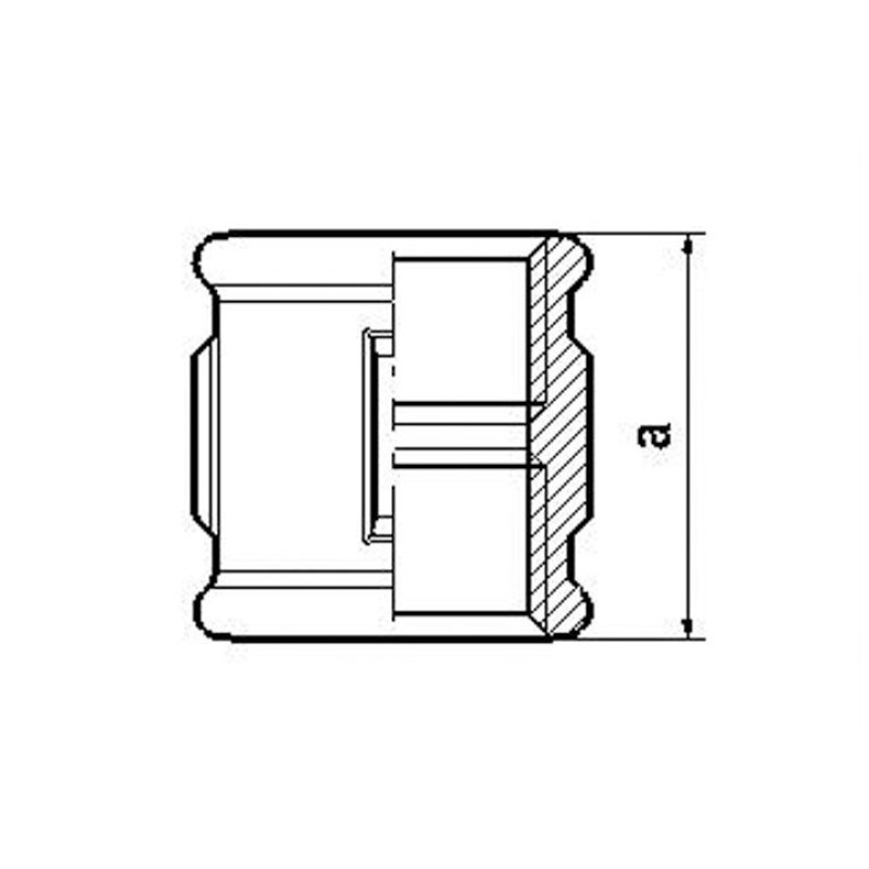 Livarna Titan Vītņu uzmava ķeta 11/2