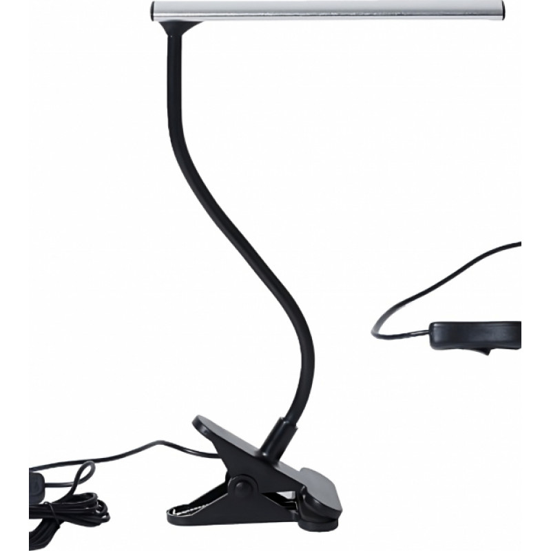 Besk LED galda lampa ar klipsi, 4W, sudraba