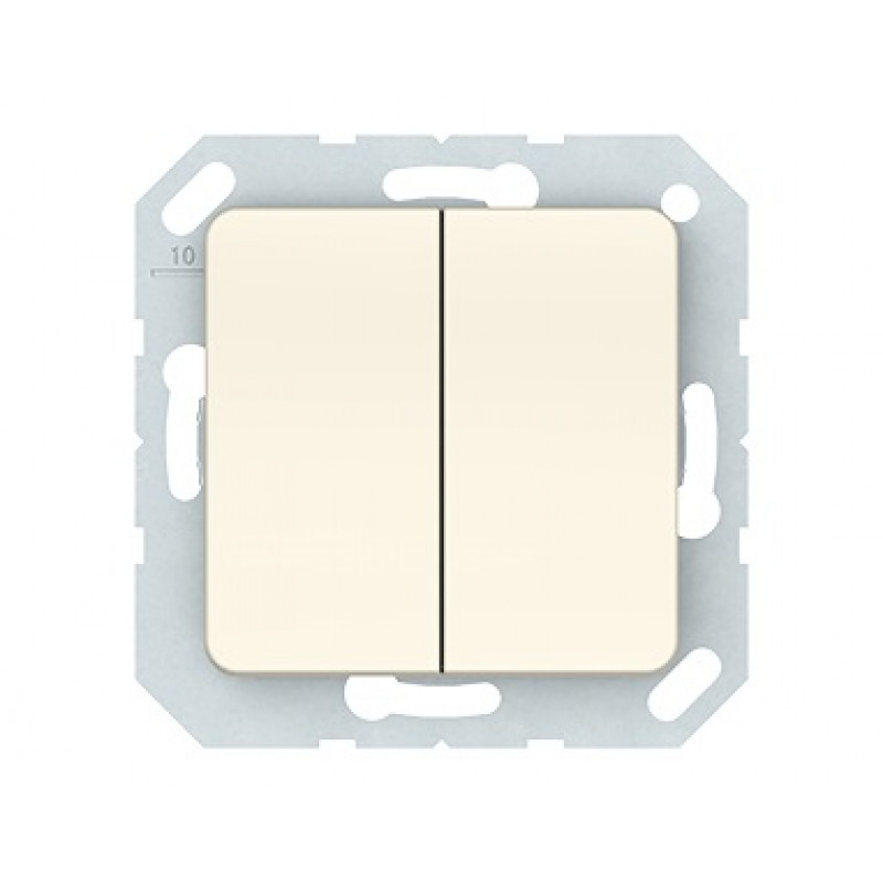 Vilma Divtaustiņu slēdzis Vilma, P510-020-02, ziloņkauls SL250 - gab