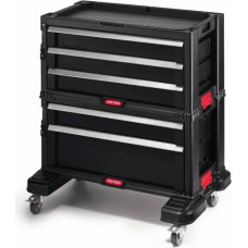 Keter Instrumentu kaste ar 5 atvilktnēm KETER Drawers Tool Chest Set 56.2x28.9x50.2 cm, uz riteņiem - gab