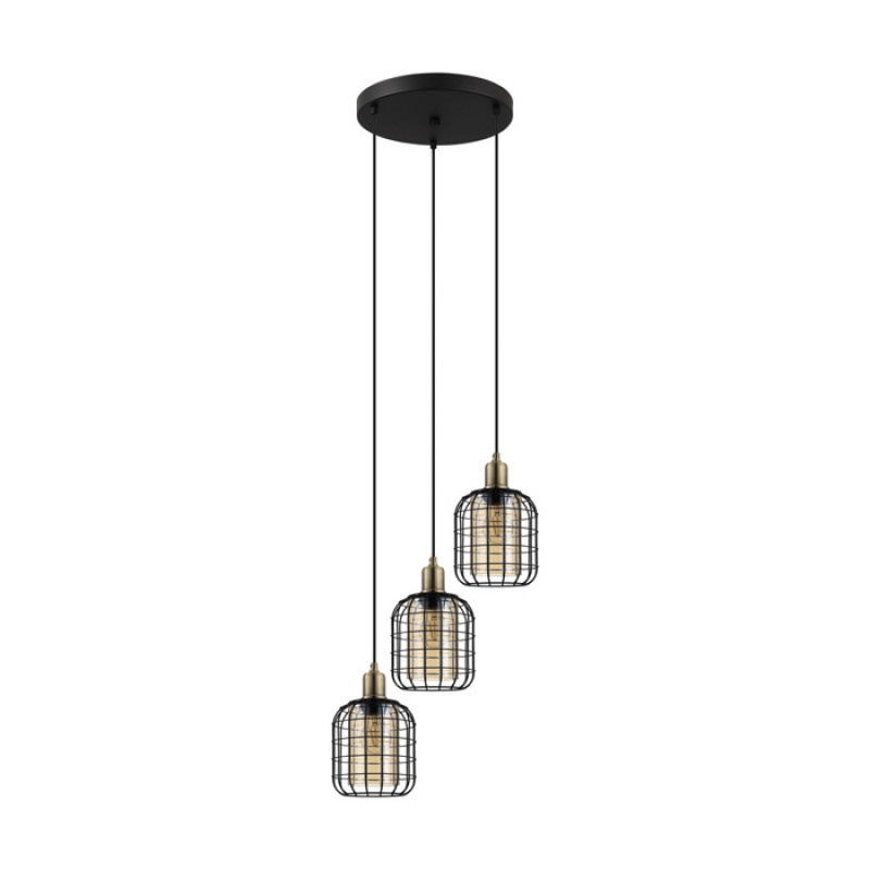 Cits Griestu gaismeklis CHISLE 052949, 3x40W, E27, melns/bronza - gab