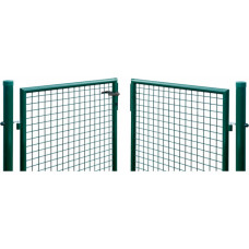 Cits Divviru vārti ar apaļajiem stabiem 1.2x4 m, RAL6005 - gab.