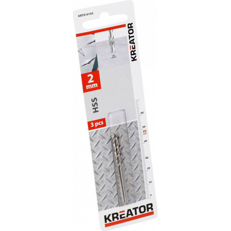 Kreator HSS urbis metālam Kreator 2x49 mm, 3 gab, KRT010103 - gab
