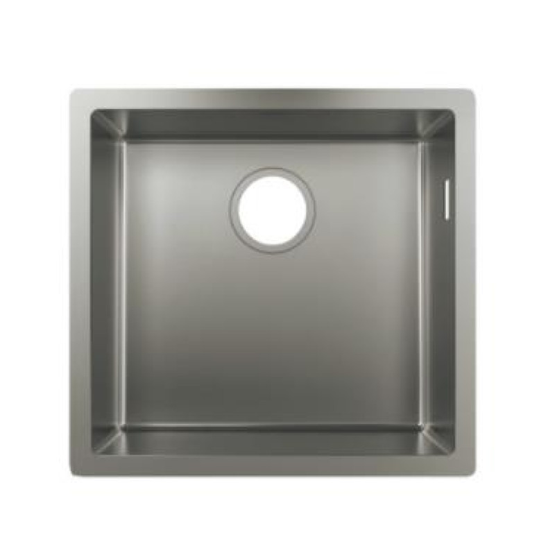 Hansgrohe virtuves izlietne S719-U400, viena bļoda, 450x450 mm, nerūsējošais tērauds