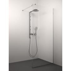 Stikla Serviss dušas siena Conforto, 900 mm, h=2000, hroms/crepi stikls