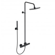 Ideal Standard dušas sistēma ar vannas termostatu Ceratherm T25, matēta melna