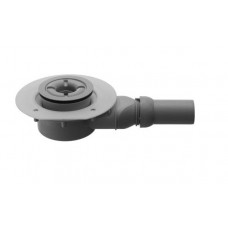 Duravit dušas paliktņa sifons, d=90x50 mm, horizontāls, plastmasa, balts/hroms