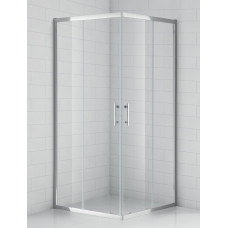 Roth dušas stūris OBS2, 900x900 mm, h=1850, briliants/caurspīdīgs stikls