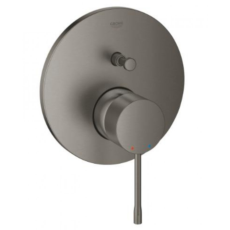 Grohe iebūvējamā dušas maisītāja Essence virsapmetuma daļa, ar pārslēdzēju, brushed hard graphite