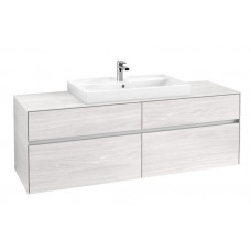 Villeroy & Boch izlietnes skapītis Collaro, 1600x500 mm, h=548 mm, 4A, white wood