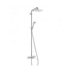 Hansgrohe dušas sistēma ar vannas termostatu Croma E 280 1jet/Croma Select E Multi, hroms