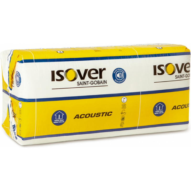 Isover Acoustic minerālvate plāksnēs 100x610x1310mm, 7.99m2