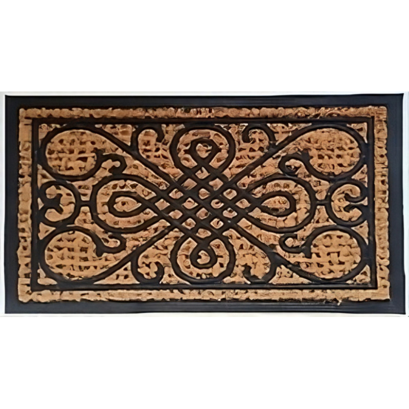 Besk Kājslauķis kokošsķiedras 46x60cm ar rakstu