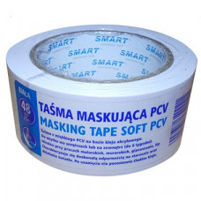 Smart PVC līmlente, mīksta, balta 48mmx25m SMART
