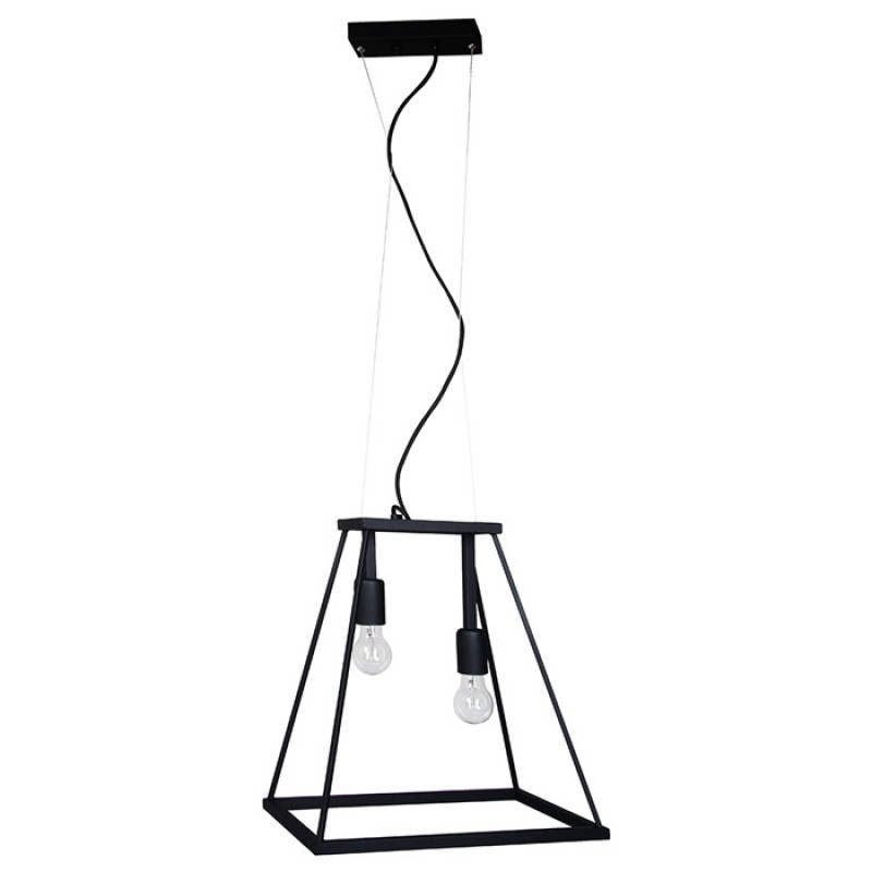 Cits Griestu gaismeklis GEOMETRIC 060193, 2x60W, E27, melns - gab