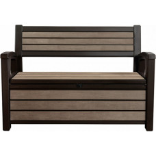Keter Uzglabāšanas sols Keter Hudson Storage Bench 29204490590, 227L, brūns - gab