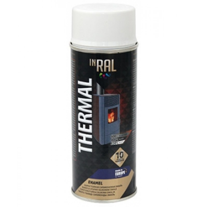 Inral Aerosola krāsa Inral Thermal 400ml balta - gab