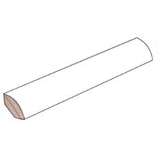 Ambe Koka grīdlīste AMBE 14x14x2400 mm, balta, AMB103 - gab