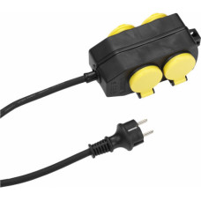 Vivanco Pagarinātājs Vivanco 4 ligzdas, 1,4m, IP44, melns, 39609 - gab