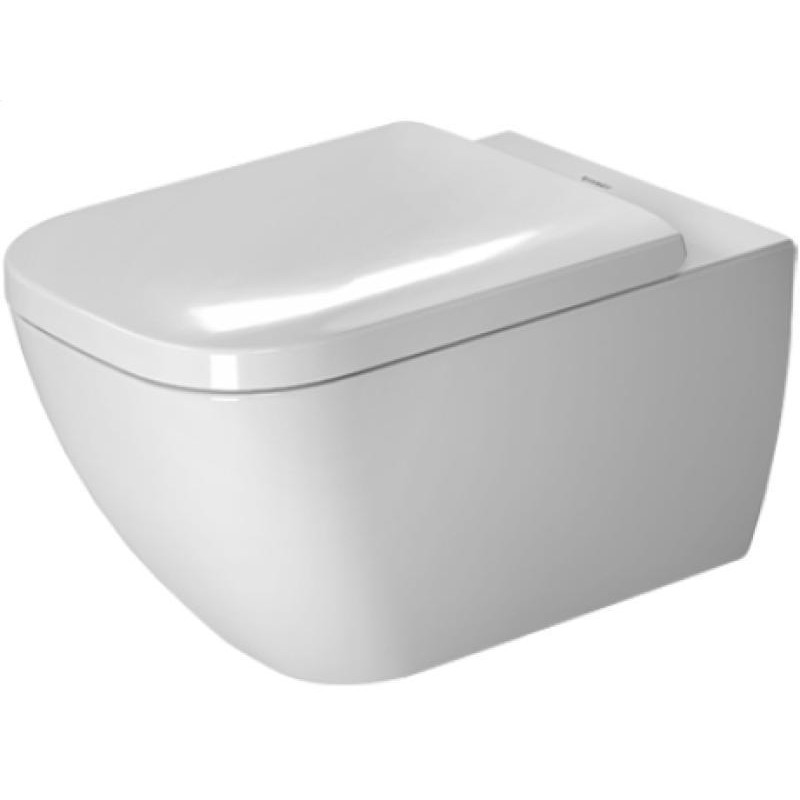 Duravit pods Happy D.2 Rimless, stiprināms pie sienas, 365x540 mm, Durafix, balts WG