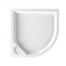 PAA dušas paliktnis Classic New, 900x900 mm, r=550, ar paneli, balts