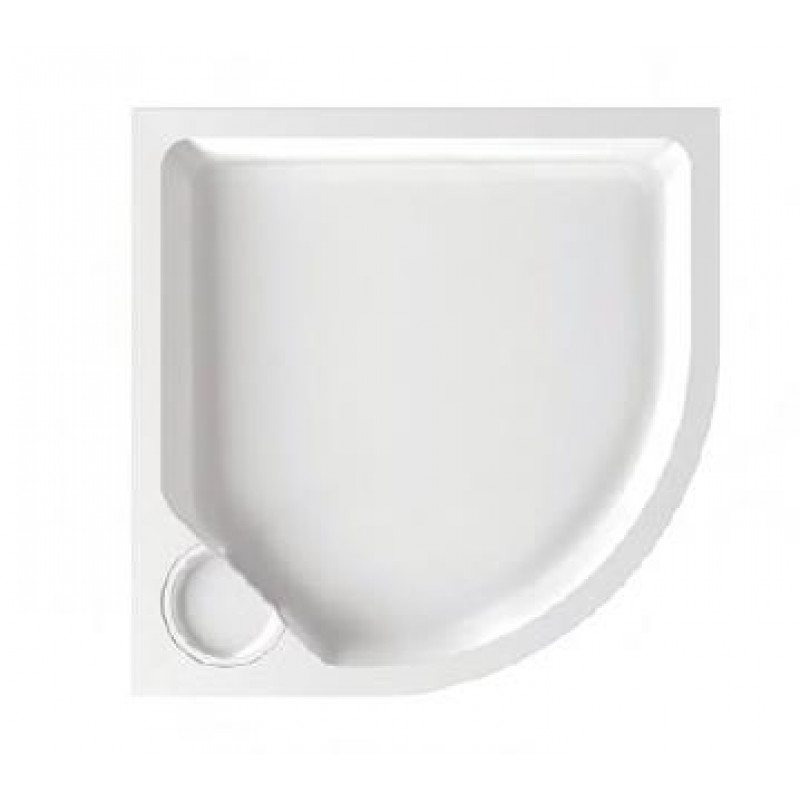 PAA dušas paliktnis Classic New, 900x900 mm, r=550, ar paneli, balts