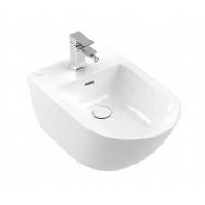 Villeroy & Boch bidē Subway 3.0, stiprināms pie sienas, 375x560 mm, + izplūde ar keramisko vāciņu, balts CP