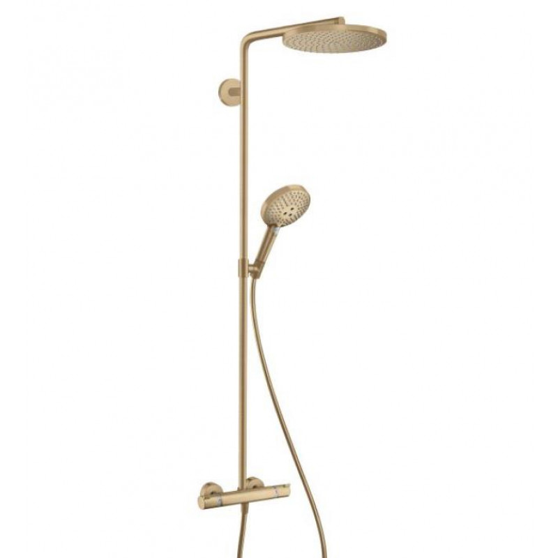 Hansgrohe dušas sistēma ar dušas termostatu Raindance Select S 240 1jet P/Raindance Select S 120 3jet P, brush