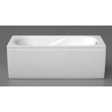 Vispool vanna Classica, 1800x750 mm, bez paneļa, ar sifonu, balta akmens masas