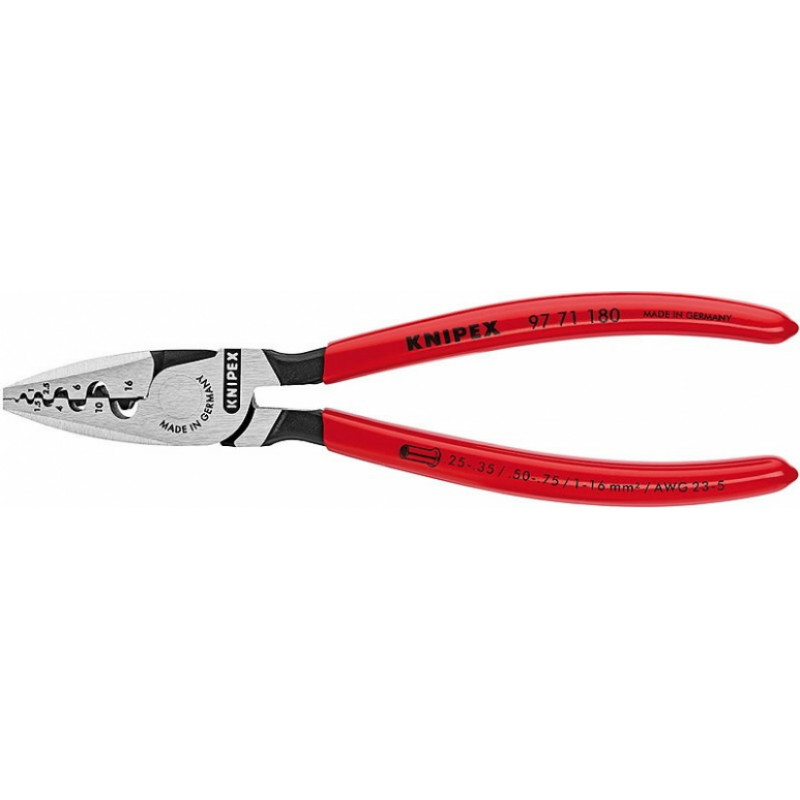 Knipex Presējamās uzgaļu stangas 0.25 - 16.0mm2, Knipex