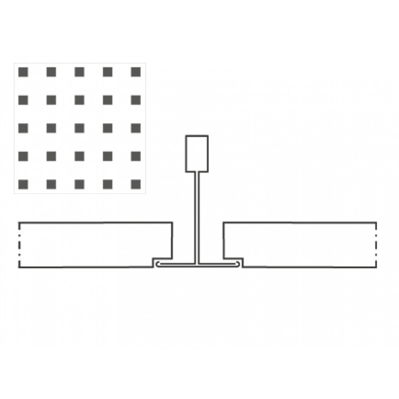 Knauf Danoline Plaza akustiskie, ģipša, piekaramie griesti 12.5x600x600mm, A+, S24, U9