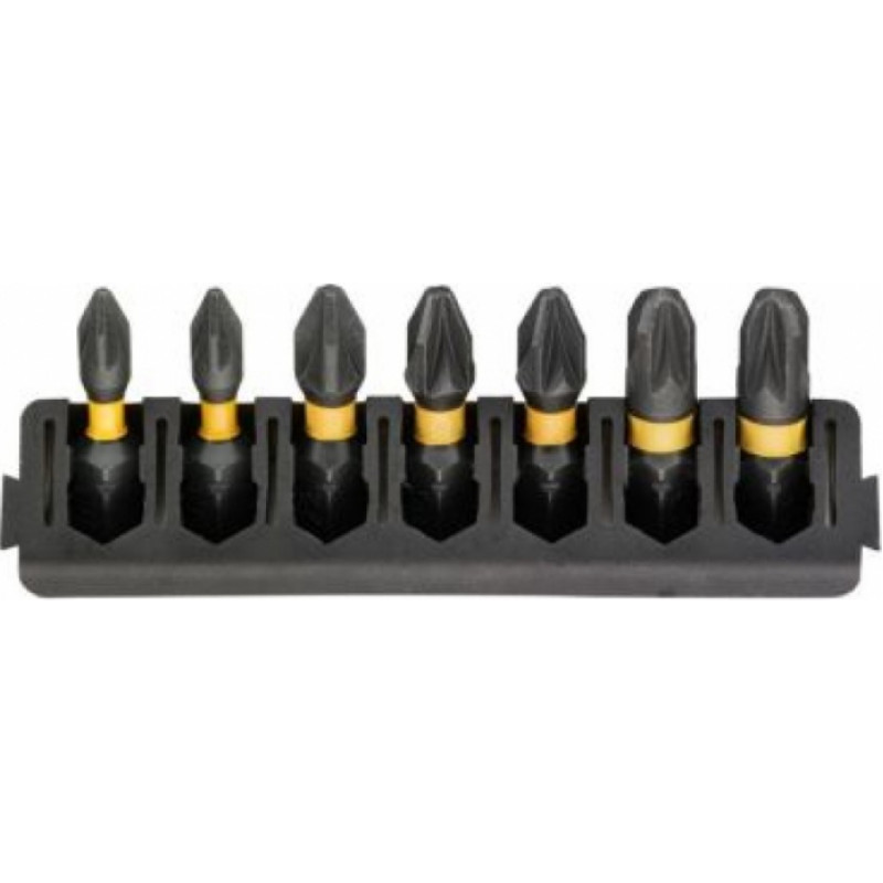 Dewalt FlexTORQ Uzgaļu komplekts 25mm PZ Mix (7gab)