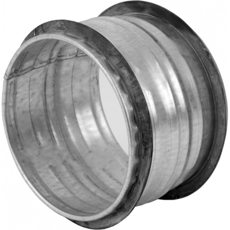 Europlast savienojums metāla, Ø100mm ar gumijām