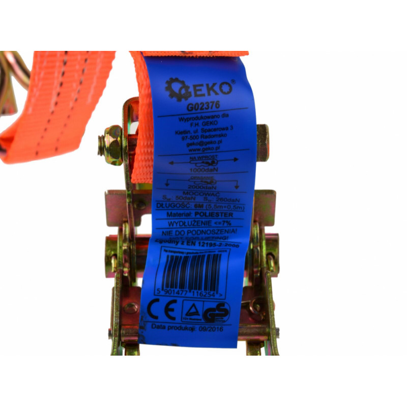 Geko Bagāžas siksna 6m/2t/35mm