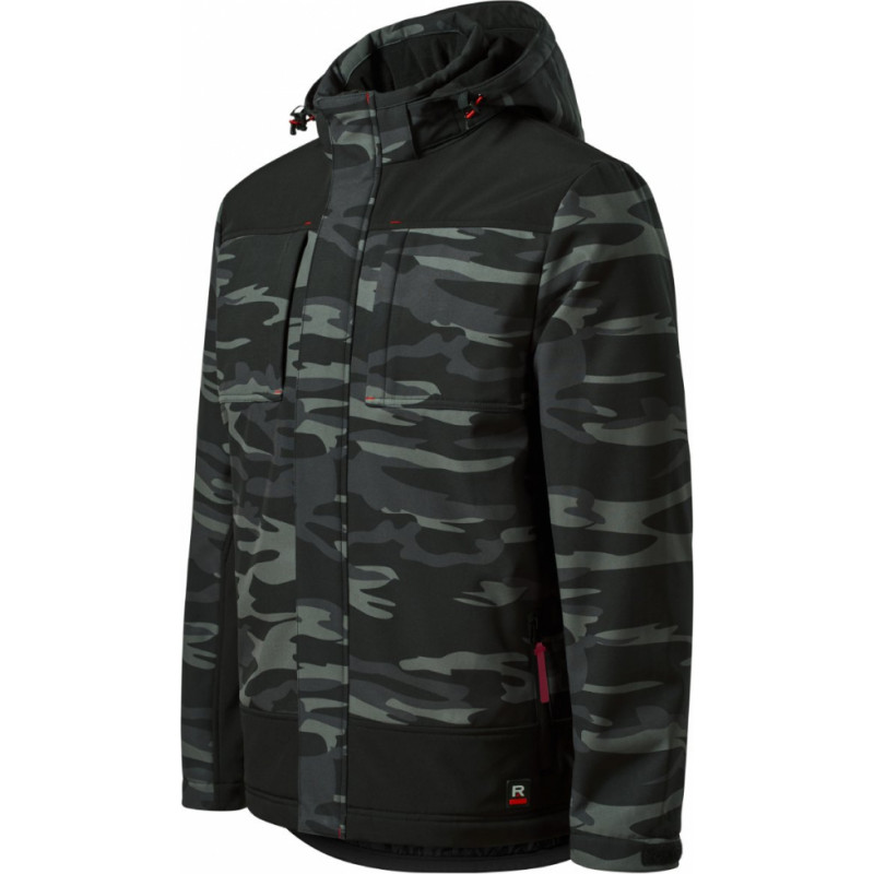 Rimeck Jaka Softshell Vertex Camo pelēka komuflāža XL