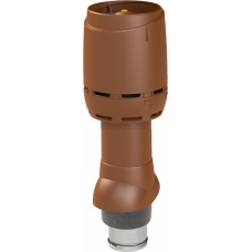 Vilpe Flow izolēts ventilācijas izvads 125P/IS/500, ķieģeļsarkans