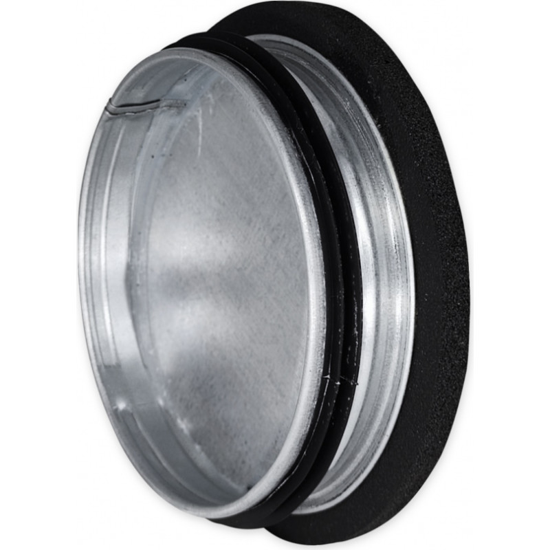 Europlast izolēts gala nosegs metāla, Ø125mm ar gumijām, izolācija 9mm