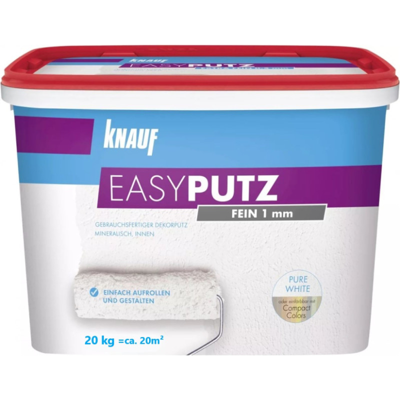 Knauf Easyputz Iekštelpu dekoratīvais apmetums 1.0mm, 20 kg