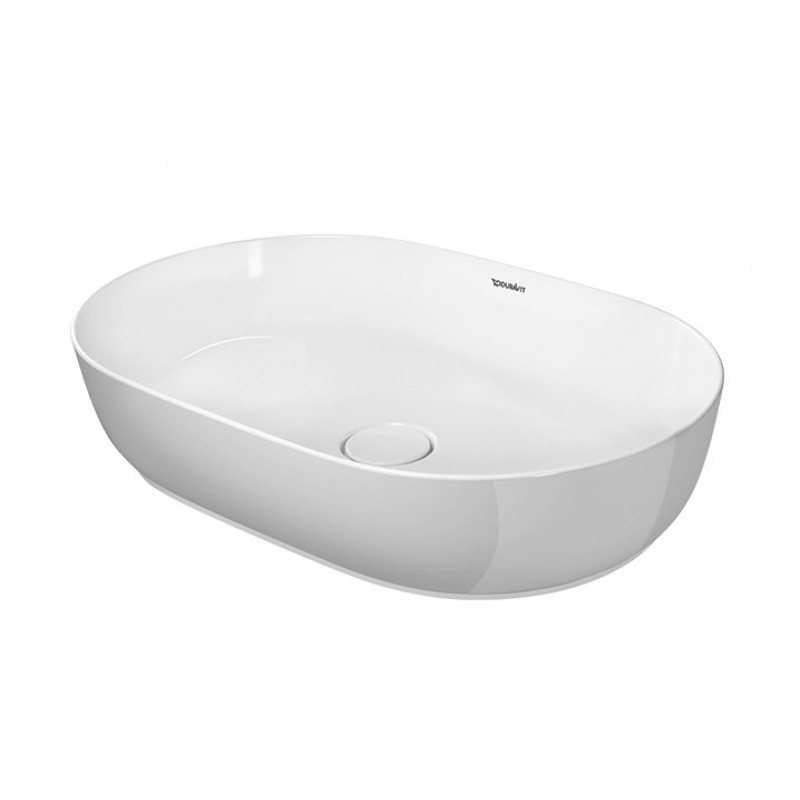 Duravit izlietne Luv, 600x400 mm, uz virsmas, bez maisītāja cauruma, slīpēta apakša, balta DuraCeram