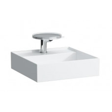 Laufen izlietne Kartell, 460x460 mm, bez maisītāja cauruma, bez pārplūdes, balta SaphirKeramik