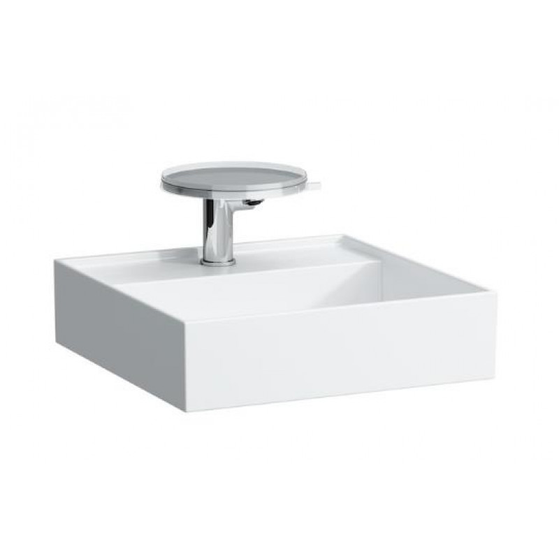 Laufen izlietne Kartell, 460x460 mm, bez maisītāja cauruma, bez pārplūdes, balta SaphirKeramik